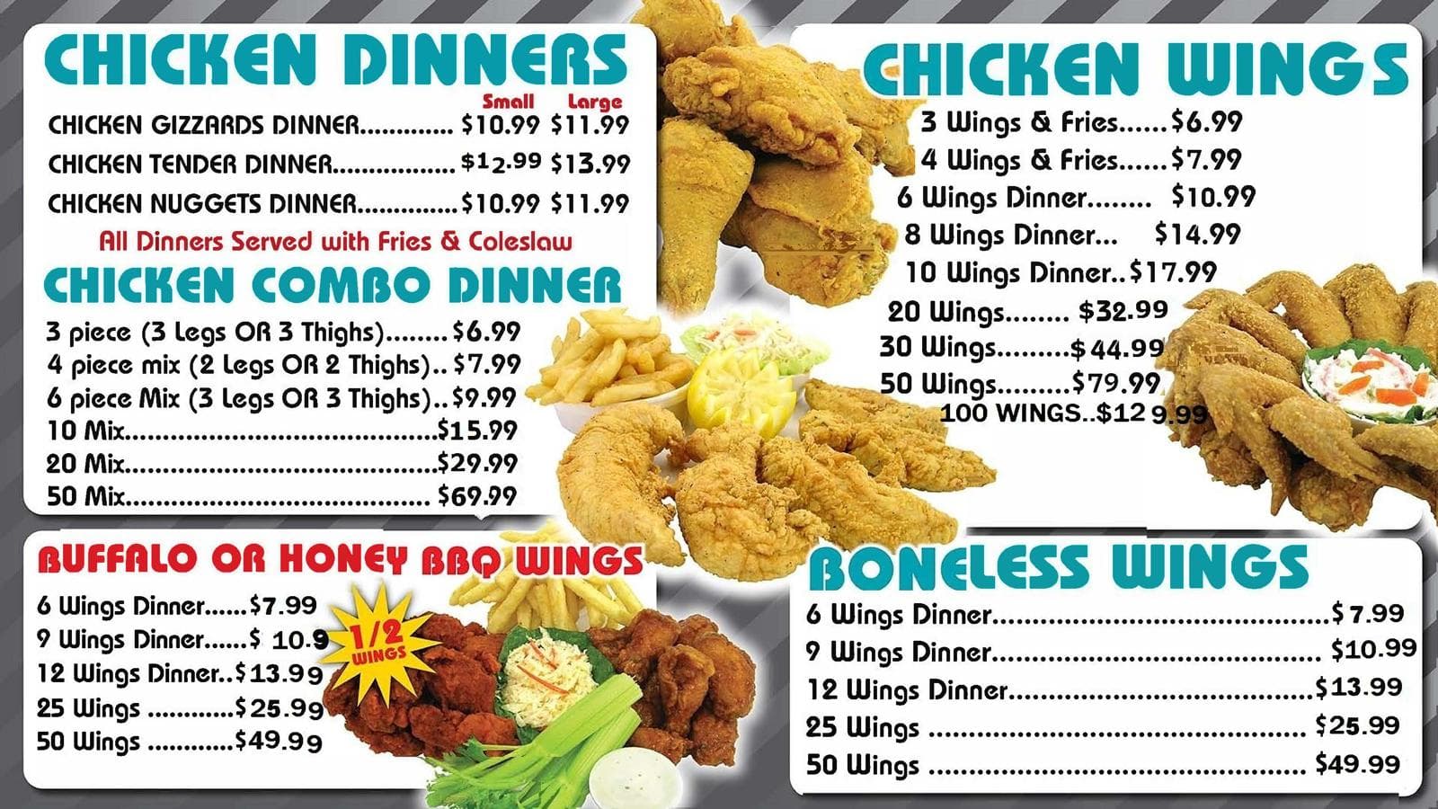Chicken Menu